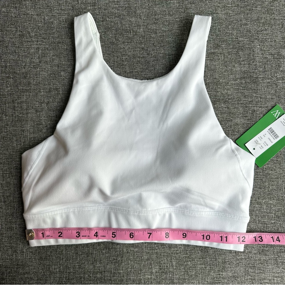 NWT J. Crew CloudStretch High Neck Sports Bra White BK318 Small - Picture 5 of 9